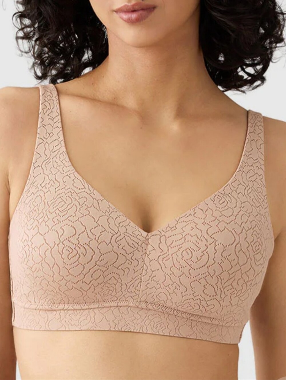Wacoal Style #852345 Seamless Lace Wireless Bra w/Side Support 38D